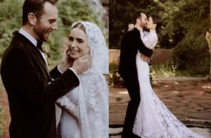Wedding photo Lily collins